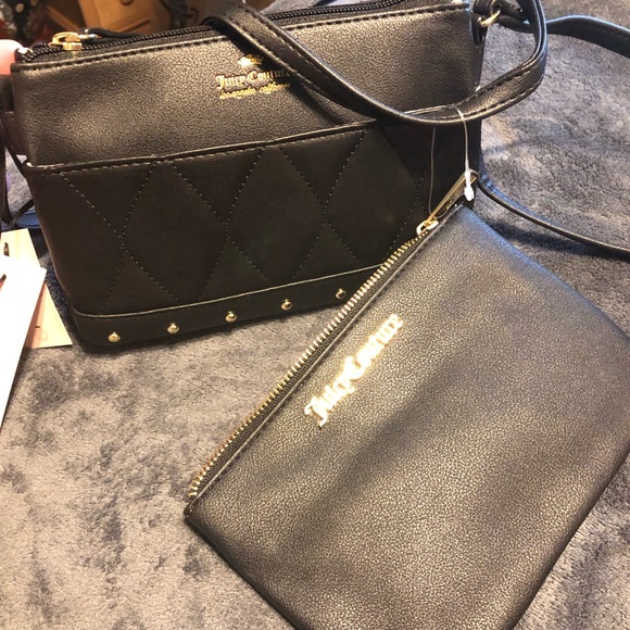 Juicy Couture Black Quilted Crossbody Bag - Picture 6 of 8